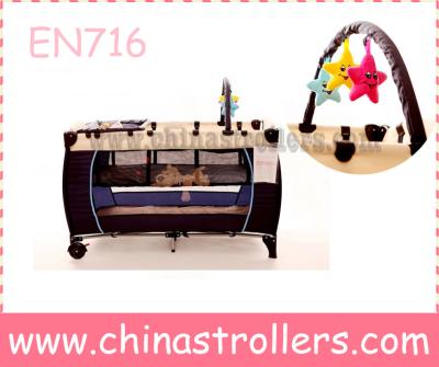 China Plastic Folding Baby Playpens / Baby Travel Cradle for sale