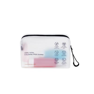 China Used For Custom Packaging Eva Silkprinting Cosmetic Soft Cosmetic Handbag Female Travel Bag Transparent Makeup Pouch for sale