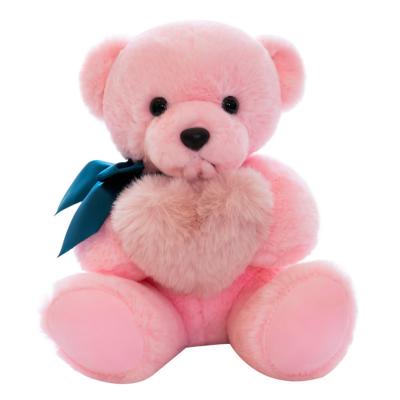 China Plush Sofe Stuffed Toy MST Teddy Bear Doll Lovers Heart Creative Teddy Bear Doll Grabs Machine Bear Soft Toy Toys Valentine's Day Gift for sale