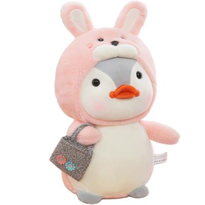 China Super cute plush toy penguin dolls plush comfort toy changing sleeping models penguin dolls for sale