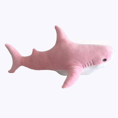 China Popular Custom Plush Shark Sea Animal Stuffed Toy Soft Shark New Stuffed Cushion for sale