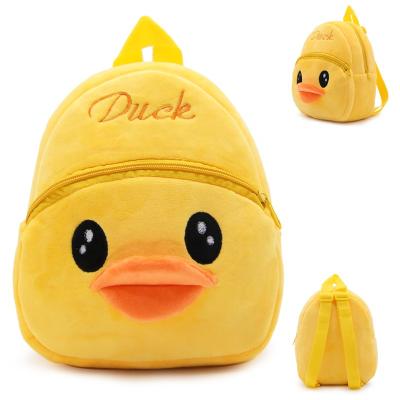 China Plush Sofe Stuffed Toy Wholesale Custom Animal Kids Yellow Duck Cartoon Bag for sale