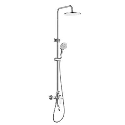 China Brass Bathroom Hand Shower Set With Slide Bar 3 Function for sale