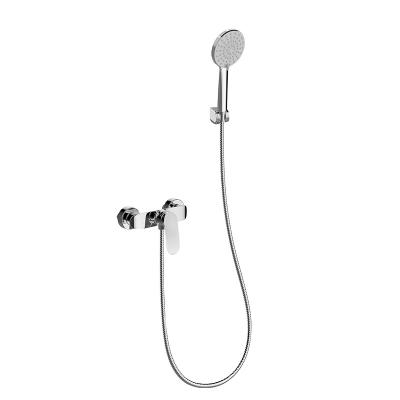 China ASB Round Hand Shower Mixer Set Chrome With Shower Hose Bathroom for sale