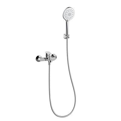 China ABS Hand Shower Mixer Set Chrome Bathroom Handshower Set Contemporary for sale