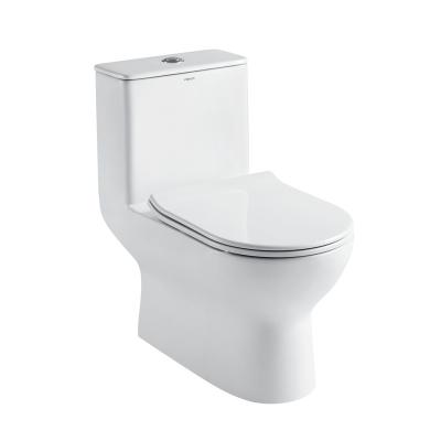 China Sifon Gelijke die 1,1 Gpf om Ééndelige Toiletten D707×W370×H715mm wordt verlengd Te koop