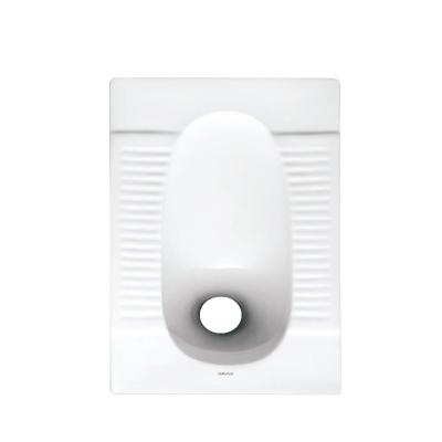 Chine Front Outlet Ceramic Squat Pan sans toilette accroupie de plancher portatif de Trapway à vendre