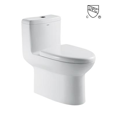 China UPC Ééndelige Westelijke Ceramische Toilet Dubbele Gelijke Witte Kleur Te koop