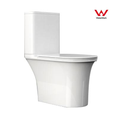 China PIJL Tweedelige Toiletten, Sanitaire Waren 180mm S en p-Verlengd Valtoilet Te koop