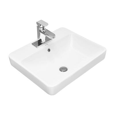 Китай Countertop формы таза мытья Bathroom прямоугольный с отверстиями продается