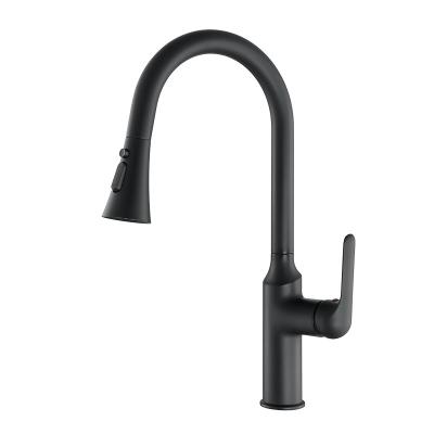 China Thermostatic Kitchen Mixer Faucet , 275.5mm Pull Out Spout Kitchen Tap for sale