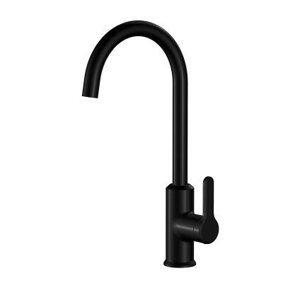 China Matte Black Kitchen Sink Faucets met Spuitbus 380.6mm 218mm Te koop