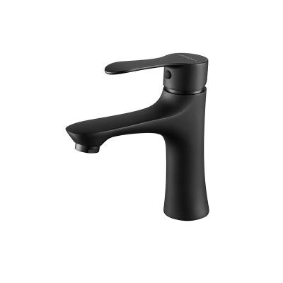 Chine Robinet de mélangeur de bassin d'AG4107H, 174.9mm Matte Black Basin Mixer Tap à vendre