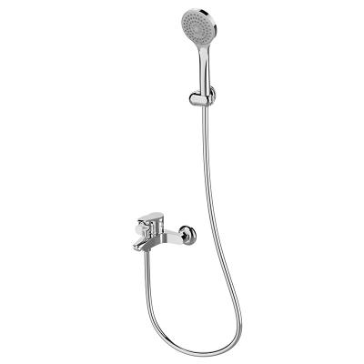 China Van de de Douchemuur van de messingshand Toebehoren van de Tapkraan de Sanitaire Waren van Hung Chrome Bathroom Rain Shower Te koop