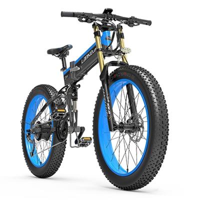 China US EU warehouse 1000w mountain lithium battery ebike 27 ebike 27 speed aluminum alloy 26 inch tire fat folding electric bike for sale