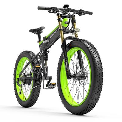 China High quality aluminum alloy 48v 12.8ah motor 1000w mountain bike lithium battery electric ebike 26 inch fat tire folding electric bicycle for sale