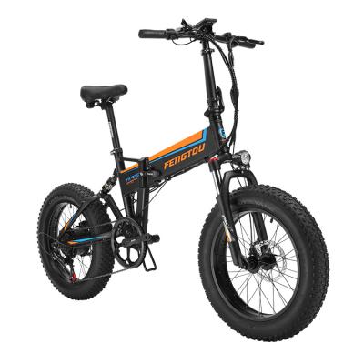 China Wholesale 2022NEW 750w aluminum alloy motor 20 inch fat tire e bike 10.4ah/48V lithium battery electric adult electric bicycle folding bike for sale