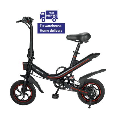 China Hot Selling Aluminum Alloy Eu Warehouse CE E Bicycle 36V 350W Foldable Electric Bike 14 Inch Tire 7.8AH Portable Leisure Electric Bicycle for sale