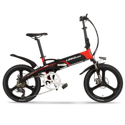 China 2022NEW 7 speed city bike 500w electric bicycle ebike 20inch lithium battery ebike 20inch aluminum fat tire folding electric bike snow bike for sale