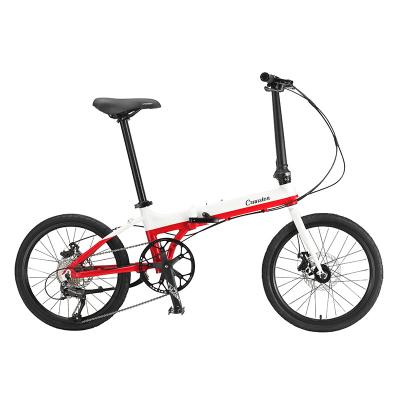 China 2022NEW steel folding bike 20 inch aluminum alloy frame made by china factory supplier with 9 speed folding bicycle for sale