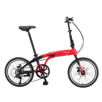 China Low Price Folding Bicycle 7 Speed ​​Steel Parts Fold Bikes Big Wheel Folding Bicycle for sale