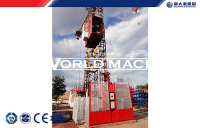 China 2T Single / double Cage Hoist construction building elevator for sale