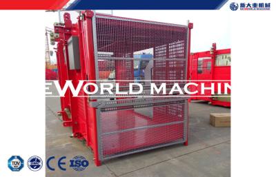 China Alto elevador del alzamiento de la jaula de la velocidad media de la seguridad, elevación del material de construcción TD SC200/200 en venta