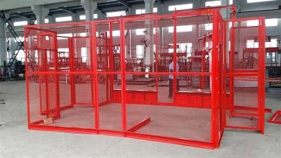 China Hot Dipped Zinc Twin Cage Hoist Red Frame Style 1000kgs - 3200kgs for sale