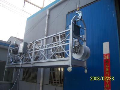 China 30m Steel Rope High Working Powered Suspended Platform Cradle Gondola with Safety Lock for sale