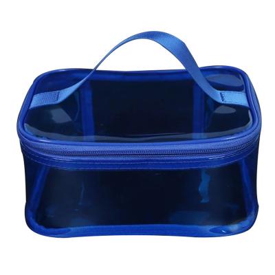 China Durable High Quality Custom PVC Transparent Cosmetic Storage Bag Top Zipper Storage Bag for sale