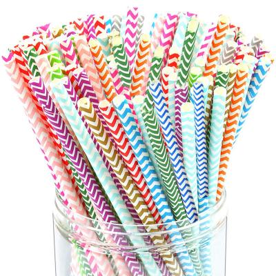 China Recyclable Juice Milk Party Supplies Paper Straws Eco - Friendly Biodegradable Paper Straws for sale