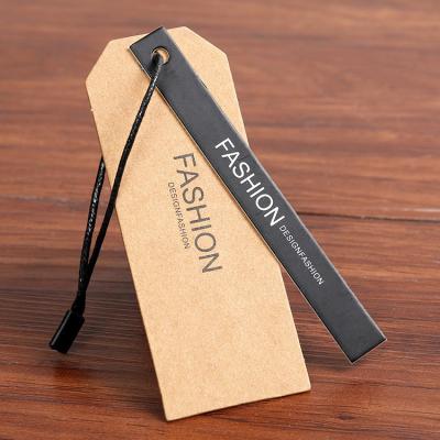 China Custom Recyled Fashion Paper Garment Manufacturer Supplier Garment Luggage Clothes Tag for sale