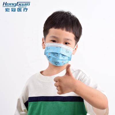 China 3 Ply Factory Direct Disposable Masker Comfortable Fit Children Kids Small Size Medical Face Mask for sale