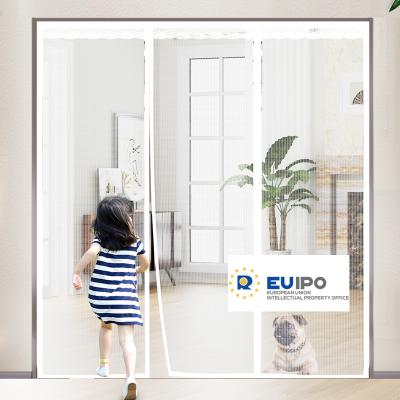 China Modern Magnetic Screen Door Fiberglass Curtain Thickened Wear Resistant for sale