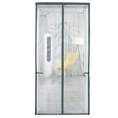 China Modern Polyester Solid Color Mosquito Repellent Magnetic Storage Screen Curtain for sale