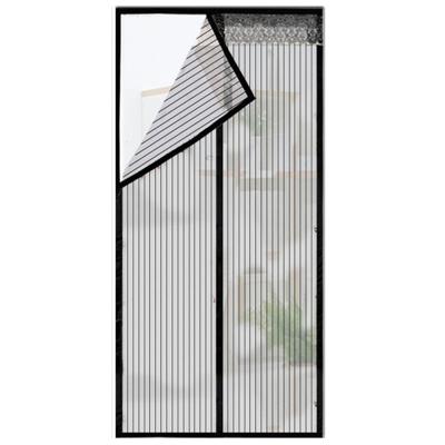 China Mosquito Repellent Modern Black Solid Curtain Door Curtain Storage Magnetic Design for sale