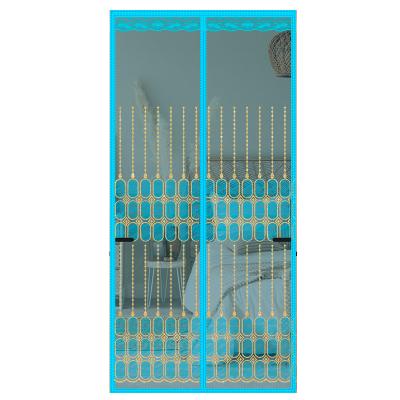 China Modern Polyester Southeast Magnetism Storage Mosquito Door Curtain for sale