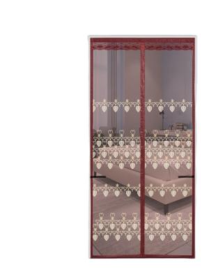 China Modern Magnetic Curtain Storage Design Soft Fiberglass Anti-mosquito Screen Door for sale