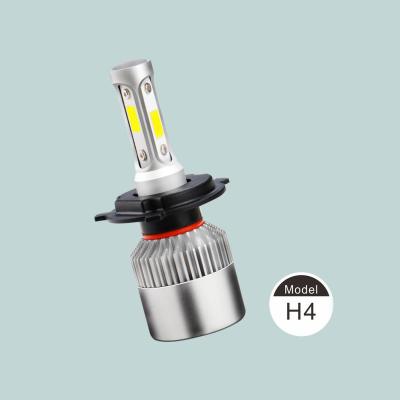 China Super bright 3 side COB chips aluminum housing h4 led nighteye led headlight led 50W light auto high power 5200lm for sale