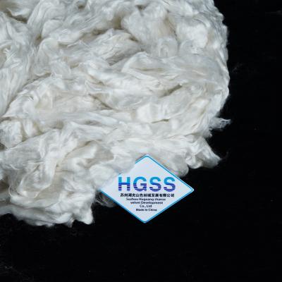 China Guaranteed Quality Proper Price Natural White Common Mulberry Silk Sliver Fiber for sale