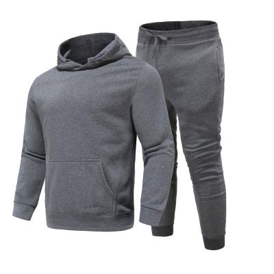 China Wholesale Hot Custom Unisex Men's 2 Piece Hoodie Tracksuit Sports Fit Breathable Sweatsuit Fitness Jogging Wear Cloth for sale