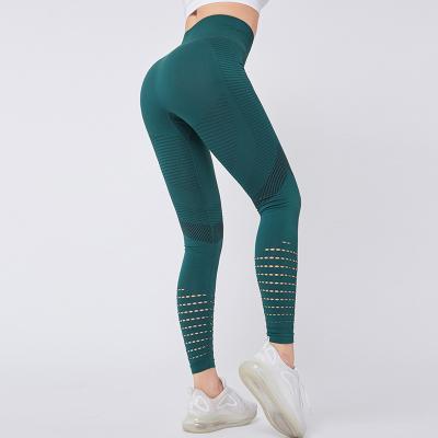 China High Bottom Mesh Yoga Stretch Tight Sports Legging INS Amazon Waist Fashion Quick-drying Seamless Women Pants for sale