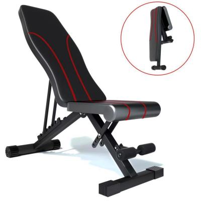 China Sit Up Home Gym Sit Up Stand Gym Equipment Multifunction Adjustable Foldable Flat Workout Weight Sports Rack Gym Equipment for sale