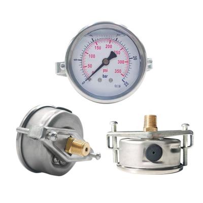 China Brass or 25bar 360psi 2.5Inch Glycerin Fill Pressure Gauge Calibrating Machine for sale