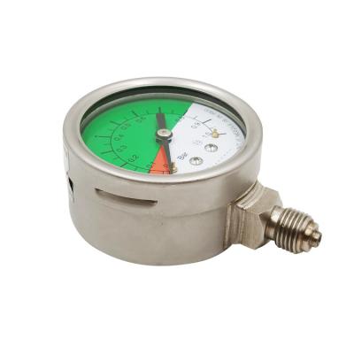 China Factory Supply 60mm Welded IP65 0~2 Bar Stainless Steel Pressure Gauge Sf6 Density Meter Radial for sale