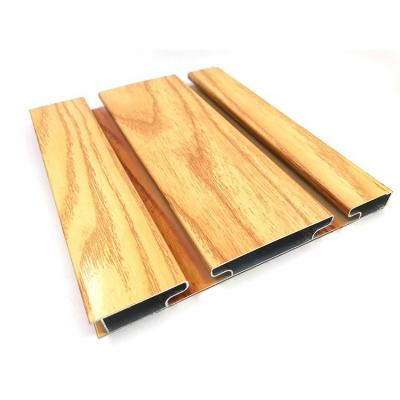 China Spray Transfer Metal Slat Aluminum Wall Panels For Garage Supermarket Display Racks for sale