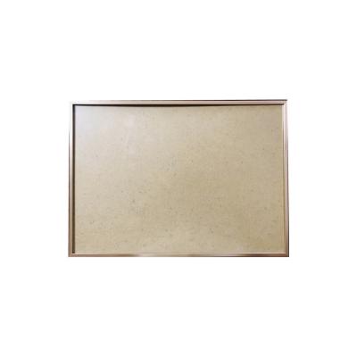 China Decorative Photo Frame Fly Hog Crafts Mounted Aluminum Frame Gold Square Wire Drawing Metal Price Display Cheap Premium Photo Case for sale