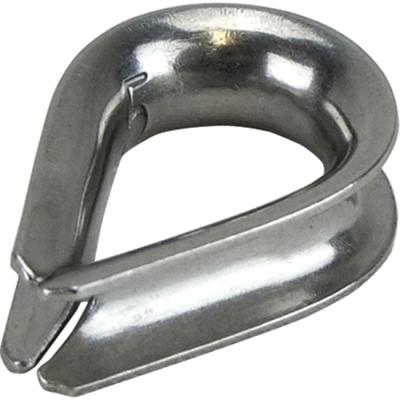 China Stainless Wire Rope Fittings Heavy Duty Galvanized Steel Standard Wire Rope Thimble / Hot Dip The Wholesale Price for sale