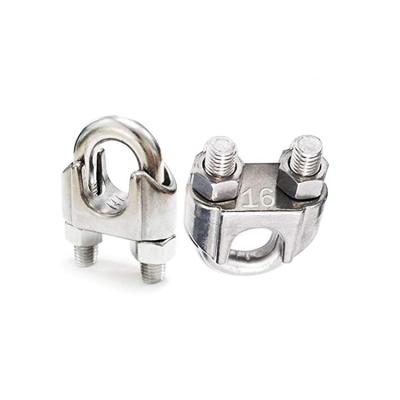 China D Shape DIN741 Galvanized Wire Rope Clips U Clamp Heavy Duty Main Wire Rope Clamps For Lifting for sale