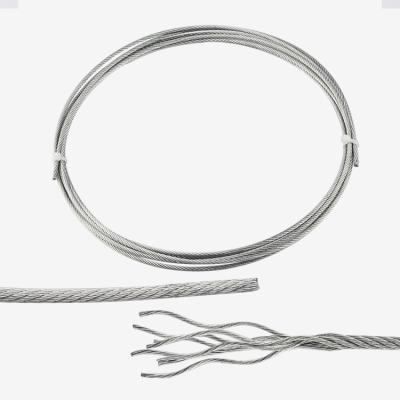 China Construction galvanized steel wire rope carbon steel wire rope stainless steel wire rope with good price for sale